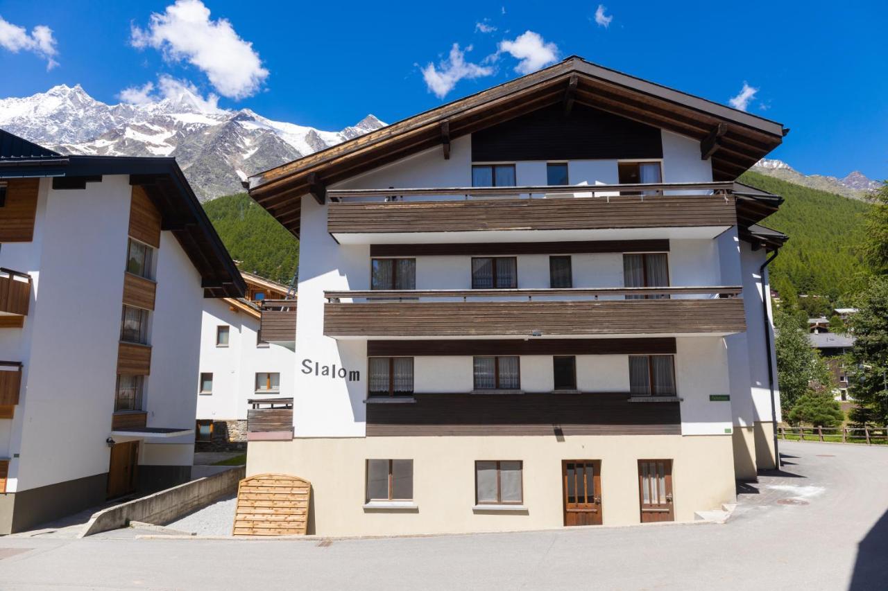 Haus Slalom Apartment Saas-Fee Bagian luar foto