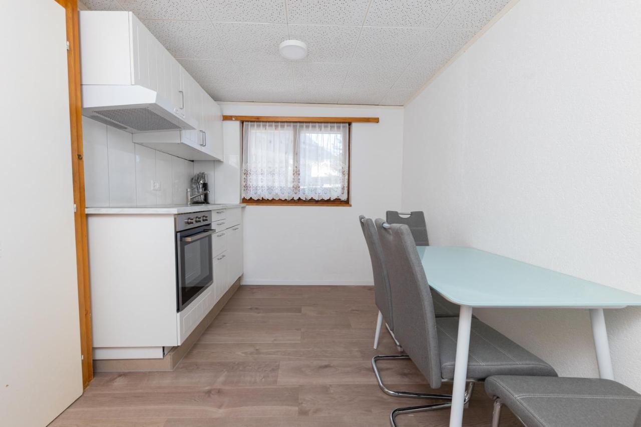 Haus Slalom Apartment Saas-Fee Bagian luar foto
