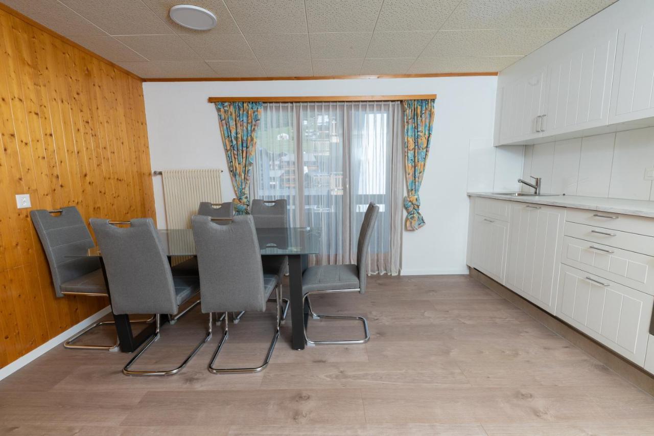 Haus Slalom Apartment Saas-Fee Bagian luar foto