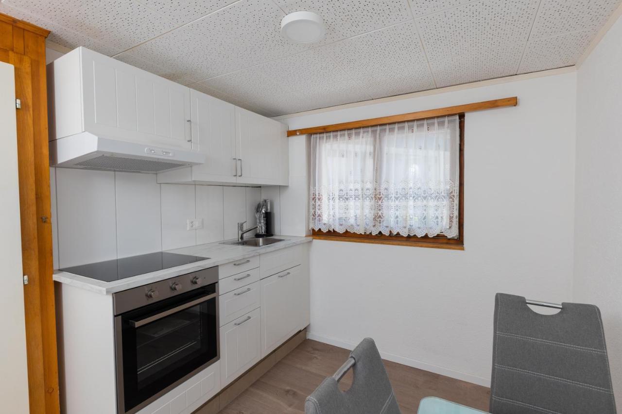 Haus Slalom Apartment Saas-Fee Bagian luar foto