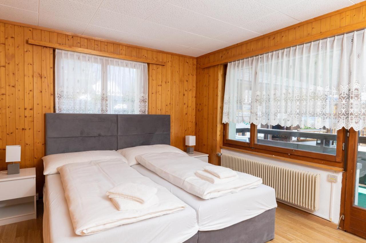 Haus Slalom Apartment Saas-Fee Bagian luar foto