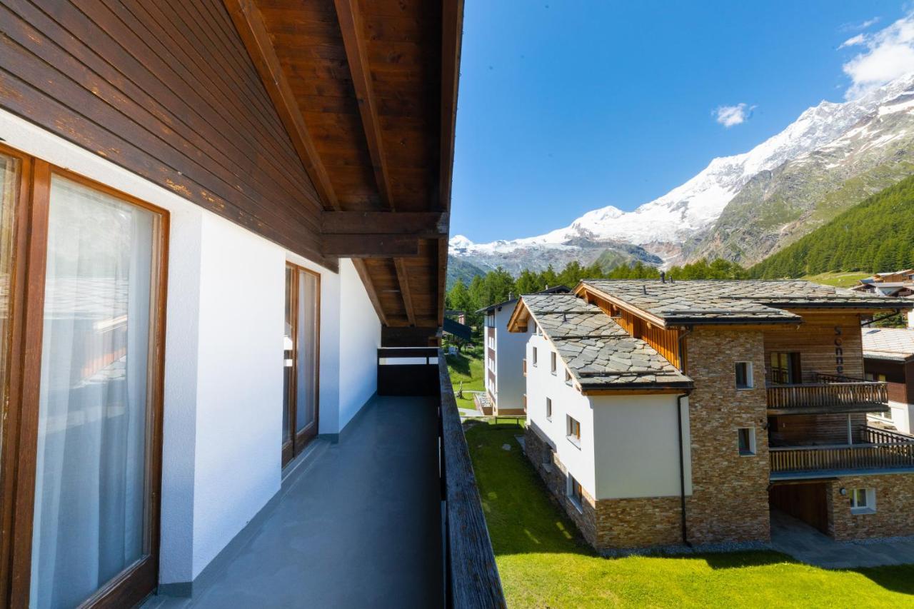 Haus Slalom Apartment Saas-Fee Bagian luar foto