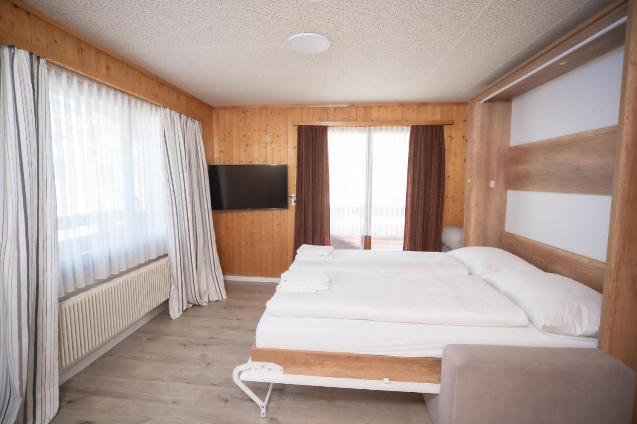 Haus Slalom Apartment Saas-Fee Bagian luar foto