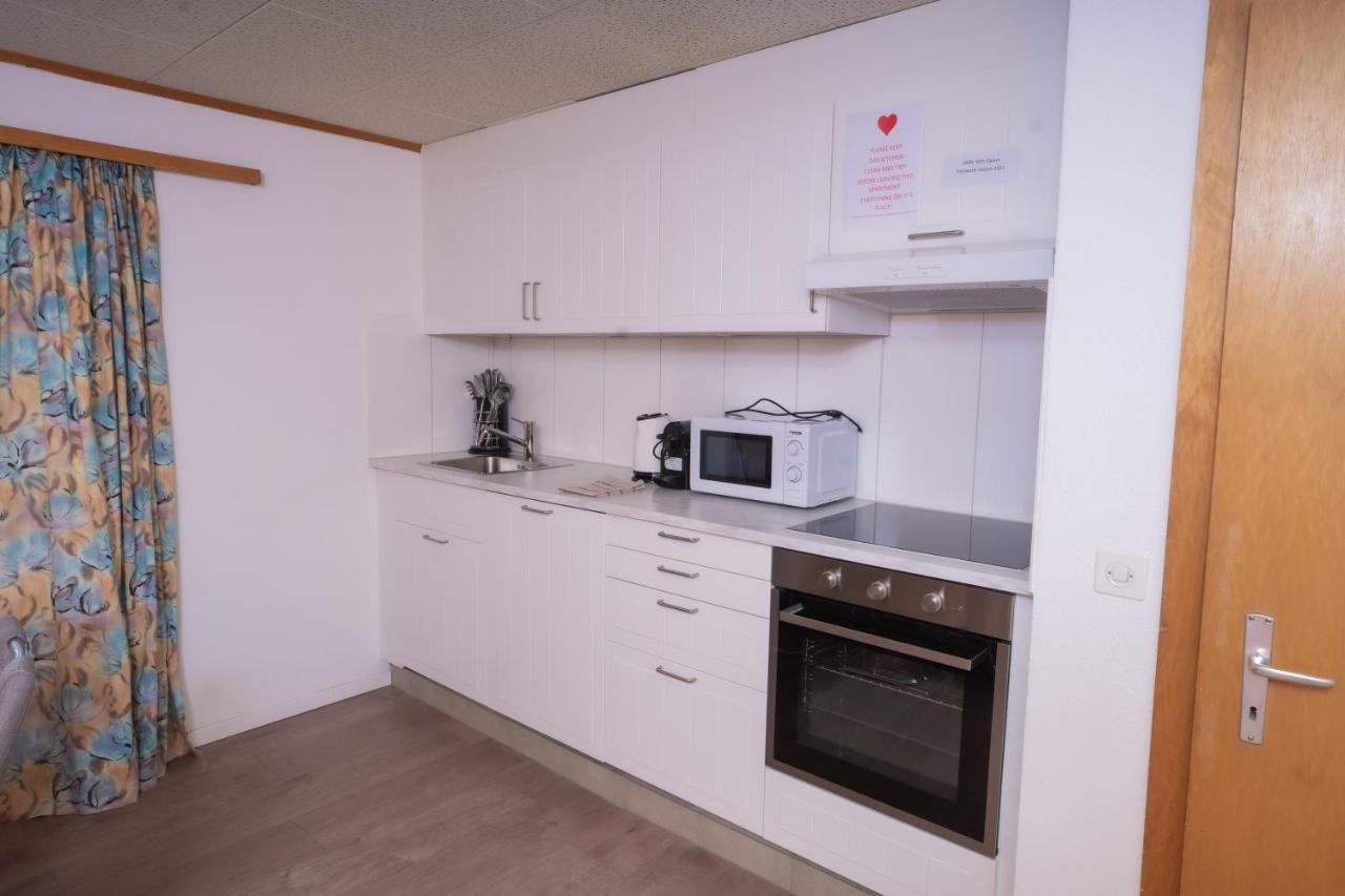 Haus Slalom Apartment Saas-Fee Bagian luar foto