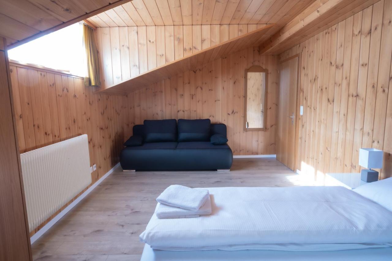 Haus Slalom Apartment Saas-Fee Bagian luar foto