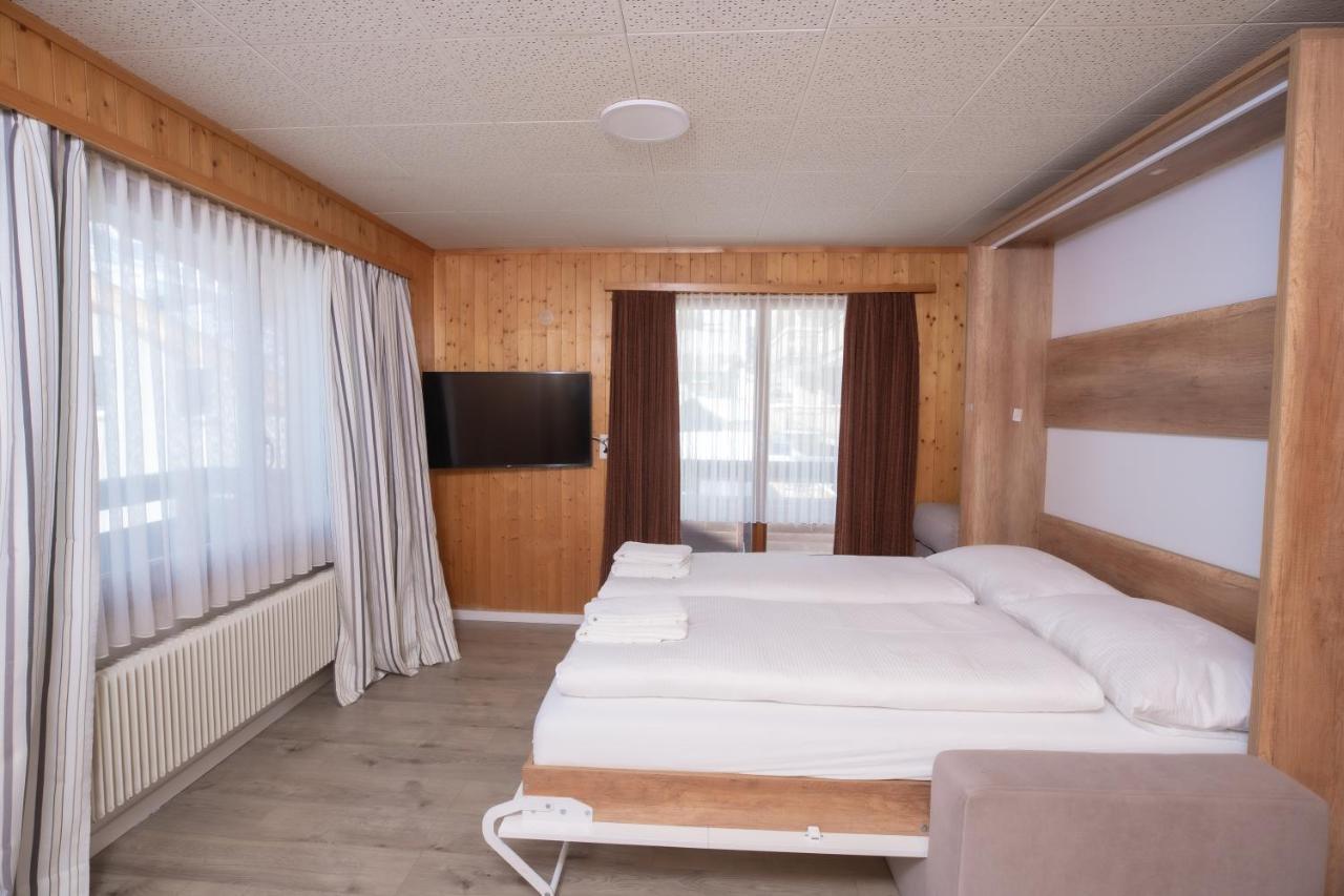 Haus Slalom Apartment Saas-Fee Bagian luar foto