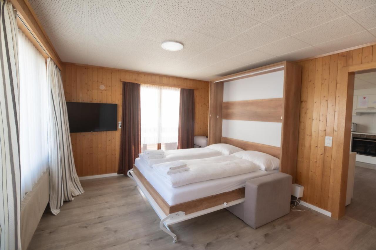 Haus Slalom Apartment Saas-Fee Bagian luar foto